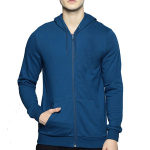 Sweat-shirts à capuche zippés pour hommes, de qualité supérieure, tendance, en polaire, avec logo personnalisé, grandes tailles - Product Image 1
