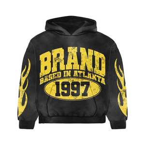 Style Hip Hop OEM/ODM Design Fabricant de vêtements personnalisés Couleur orange Sérigraphie Polaire Soft Shell Respirant Hiver - Product Image 4