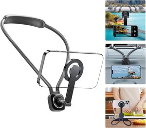 Giá đỡ điện thoại đeo cổ để quay video, giá đỡ điện thoại POV để quay video vlog selfie, giá đỡ ba chân đeo ngực rảnh tay cho điện thoại 4.7-7 inch - Product Image 6