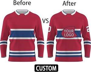 Logo personnalisé le plus populaire uniforme de hockey sur glace pour adultes ensemble de taille plus service OEM disponible - Product Image 5