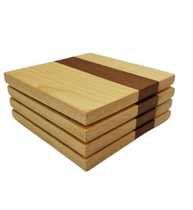 Sous-verres carrés décoratifs en bois d'acacia pour thé et café, très demandés - Product Image 6