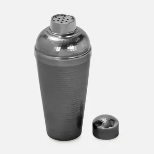 Vierges artisanales OEM vrac vente en gros LFGB certifié écologique gris mat finition martelé acier inoxydable Shaker | 24oz - Product Image 2