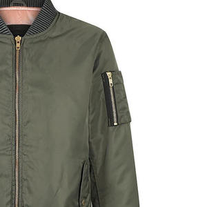 แจ็กเก็ตนักบินสำหรับผู้ชายและผู้หญิงน้ำหนักเบาสีทึบระบายอากาศได้ดีสำหรับฤดูหนาว - Product Image 5