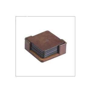 High Quality Leather coaster Custom Square Leather coaster with Waterproof Leather coaster for Coffee Use <b>Cheap</b> Price - Product Image 1