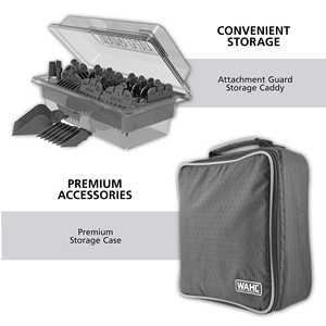 Kit de coupe et de finition de cheveux sans fil professionnel, 23 pièces, lames en acier inoxydable, électrique, réglable, pour barbe - Product Image 3