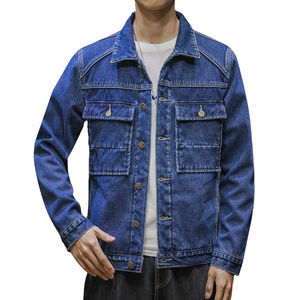 Vestes d'extérieur élégantes de haute qualité pour hommes 2025, vestes en jean brodées pour hommes, 100% coton, manches longues, veste tactique pas chère - Product Image 1