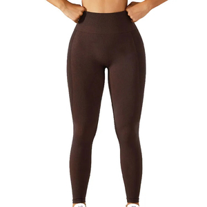 Leggings extensibles pour femmes, nouveau design, couleur unie, qualité supérieure, pantalons de yoga pour adultes et filles - Product Image 2