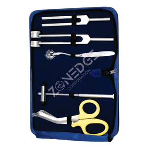 Kit de diagnostic pour étudiants en médecine Marteau réflexe et diapason Kit de percussion réflexe en acier inoxydable de haute qualité - Product Image 1