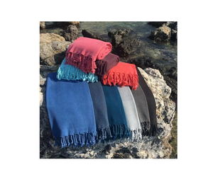 OYA HOME Toalla de Playa Peshtemal Turca de Secado Rápido, Absorbente de Algodón a Rayas, Hecho en Turquía - Product Image 1