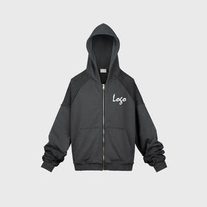 เสื้อฮู้ดสวมหัวผ้าฝ้าย100% ดีไซน์ใหม่ใส่ได้พอดีตัวปกติสไตล์บ็อกซี่เปิดไหล่ว่างเปล่าสำหรับฤดูใบไม้ร่วง - Product Image 5