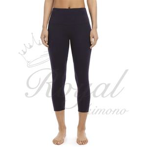 Nueva llegada de Canton Fair, ropa deportiva, mallas deportivas de cintura media para mujer, sin costuras en forma de V para LICRA transpirable/poliéster - Product Image 5