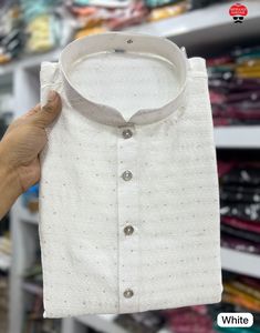 Nueva colección Jacquard Silk Kurti con lentejuelas Ropa de fiesta formal con pijama de algodón Venta en línea - Product Image 5