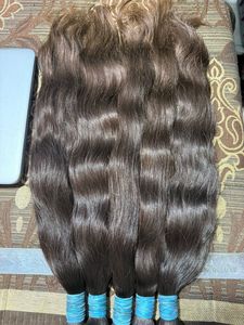 Venta al por mayor cuerpo ondulado indio Remy extensiones de cabello humano de un solo donante templos Virgen cruda sin procesar de la fuente - Product Image 4