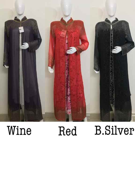 Islamic Clothing Premium Style Kaftan Dubai Beaded Sleeve Muslim Maxi Dress Abaya Women Moroccan Cardigan Hand Work Party Wear