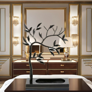 Support de bijoux en métal Design arbre, présentoir de bijoux de taille moyenne de couleur noire de qualité supérieure, métal noir antique - Product Image 2