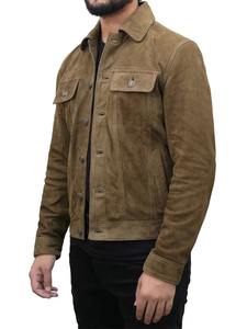 Corey เสื้อแจ็กเก็ตบอมเบอร์ผ้าใบสีเขียวมะกอกวินเทจระบายอากาศได้ดีชุดแฟชั่นฤดูหนาวของผู้ชายวัสดุที่อบอุ่น - Product Image 4