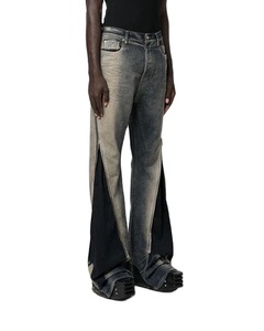 Venta al por mayor de alta calidad de los hombres pantalones vaqueros rectos de color puro de pierna ancha pantalones largos casuales primavera otoño moda por encargo - Product Image 6