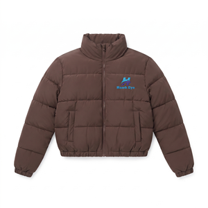 High Quality Women's Puffer Jackets Bomber Winter Girl Women Down Jackets 2026 Fashion Custom Warm <b>Zipper</b> up <b>Coats</b> - Product Image 1