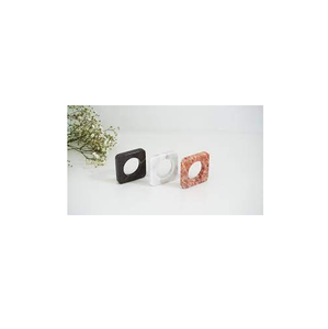 Porte-serviettes en marbre de style Décoration de table de fête Dîner de mariage Anneau porte-serviettes de restaurant d'hôtel avec vente - Product Image 1