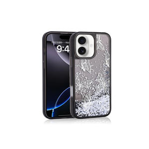 Étui en silicone transparent avec paillettes liquides et imprimé papillon pour iPhone 16, compatible avec les téléphones mobiles Poco, modèle A53 - Product Image 1