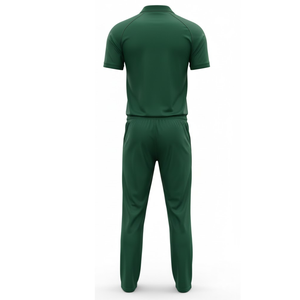 Ensemble d'uniformes de cricket pour hommes respirants et personnalisés de haute qualité |   Maillot et pantalon sublimés vert foncé avec motif aigle, séchage rapide - Product Image 2