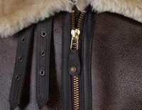 Blouson aviateur en cuir de mouton pour homme