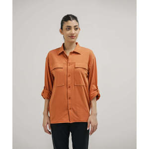 Camisa abotonada extragrande para mujer - Product Image 4