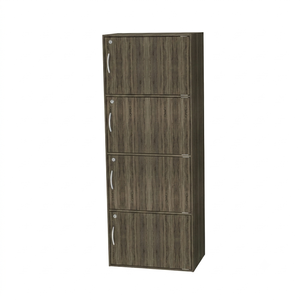 High Quality 16_0020 Modern Wood 4 Door <b>Lockable</b> Office Filing <b>Cabinet</b> Particle Board <b>Storage</b> Cupboard Sonoma Oak Tall - Product Image 3