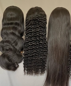 Pelucas de Cabello Humano Vietnamita Virgen al por Mayor, 13x4, Encaje Completo, Pelucas de Cabello Humano con Frente de Encaje HD, Ondulado - Product Image 2