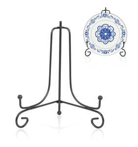 Supports pour assiettes en métal, présentoirs pour livres, supports pour livres de cuisine en métal poli pour cuisine classique - Product Image 1