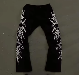 Pantalons de survêtement amples pour hommes sur mesure, taille mi-haute, style sportif, streetwear, 100% coton biologique, imperméable, respirant, écologique - Product Image 4