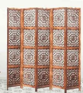 Biombos de Madera Maciza India para Sala de Estar, Venta al por Mayor de Fábrica India, Biombo Tallado en Madera de Sheesham - Product Image 3