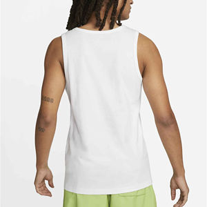 Camiseta sin mangas de LICRA informal OEM para hombre, gran oferta, estampado personalizado, tirantes de algodón, camiseta de gimnasio Fitness, entrenamiento, lavado muscular - Product Image 1