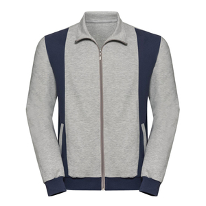 ชุดวอร์มผู้ชายแบบระบายอากาศได้ ชุดออกกำลังกาย เสื้อแจ็คเก็ตและกางเกงขายาวสำหรับฝึกซ้อม ฟิตเนส เล่นกีฬา ชุดวิ่งจ๊อกกิ้ง - Product Image 3