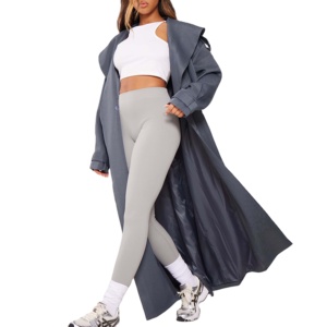 Winter Season Viscose/Polyester Long Blazer Women Custom Made Single Button Breathable Full Sleeve Jackets - Product Image 1