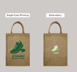 Conception personnalisée Sac fourre-tout en jute écologique Sac de plage en toile de jute durable Sac à provisions réutilisable uni de qualité pour exportation-Meilleur - Product Image 1