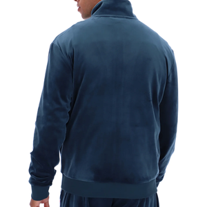 2025 personnalisé velours Jogging survêtements pour hommes luxe chaud grande taille concepteur bleu couleur velours respirant survêtement pour garçons - Product Image 3