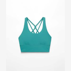 Soutien-gorge vert à la mode avec logo personnalisé OEM Vêtements de sport Soutien-gorge de sport pour femmes soutien-gorge uni de qualité supérieure au prix de gros - Product Image 1