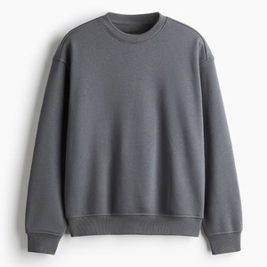 Sweat-shirt en coton molletonné à col rond unisexe, coupe classique, logo brodé personnalisé, saison hivernale, sans capuche, 2 pièces - Product Image 6
