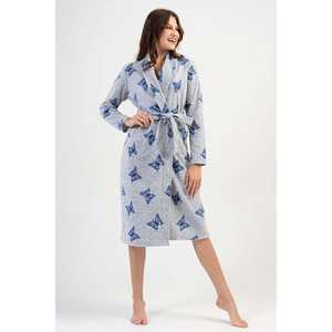 Bata de mujer de manga larga con cuello chal, con capucha de forro polar y sudaderas - Product Image 4