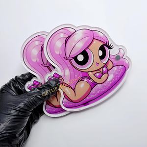Tuiles magnétiques en acrylique durable de qualité supérieure, style Kawaii Gothique Cartoon, pour pinces à extensions de cils, personnalisables et multifonctionnelles - Product Image 1