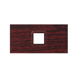 Lotto di 4 copriobiettivi MSV in ABS e acrilico colore wenge 6,4 x 9,8 x 2,5 cm - Product Image 1