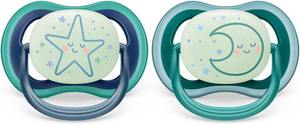Philips Avent Ultra Air Soother - 2 chupetes ligeros transpirables que brillan en la oscuridad para bebés de 6 a 18 meses, con esterilizador SCF376/13 - Product Image 6