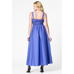 Maxi vestido sin mangas de estilo fluido profesional personalizado para mujeres de talla grande informal para fiestas-OEM ODM fabricación al por mayor - Product Image 2