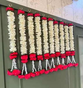 Jasmine Marigold chaîne/guirlande, chaîne décorative, toile de fond de scène, décor de Temple, décor Haldi Mehendi, décor suspendu au plafond - Product Image 1