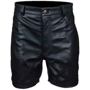 Shorts en cuir pour hommes de couleur unie sur mesure OEM, style streetwear, respirant, séchage rapide, taille élastique, décontracté, printemps été, vente en gros - Product Image 3