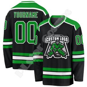 NewFashion Hockey Jersey Nombre personalizado Equipo Logo Número Colorido Pullover Manga larga Transferencia de calor Impreso Harajuku Casual Divertido - Product Image 6