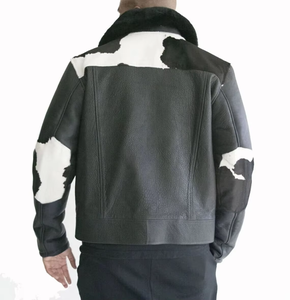 Chaqueta de Cuero para Hombre, Color Sólido, Informal, Impermeable, Cortavientos, Estilo Urbano, Nueva Moda, Cómoda para Invierno - Product Image 2