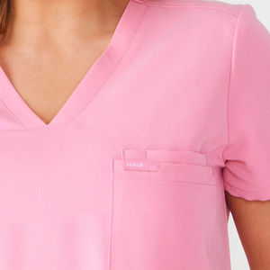 Alta calidad de manga corta Top moda Hospital uniforme estiramiento Scrubs médico enfermería uniformes conjuntos para la venta hecho en Pakistán - Product Image 6