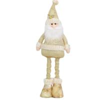 Nouveauté 2026 : Tissu en peluche de Noël de luxe nordique, motif flocon de neige festif, télescopique, pour décorations de Père Noël, bonhomme de neige et renne - Vente en gros
